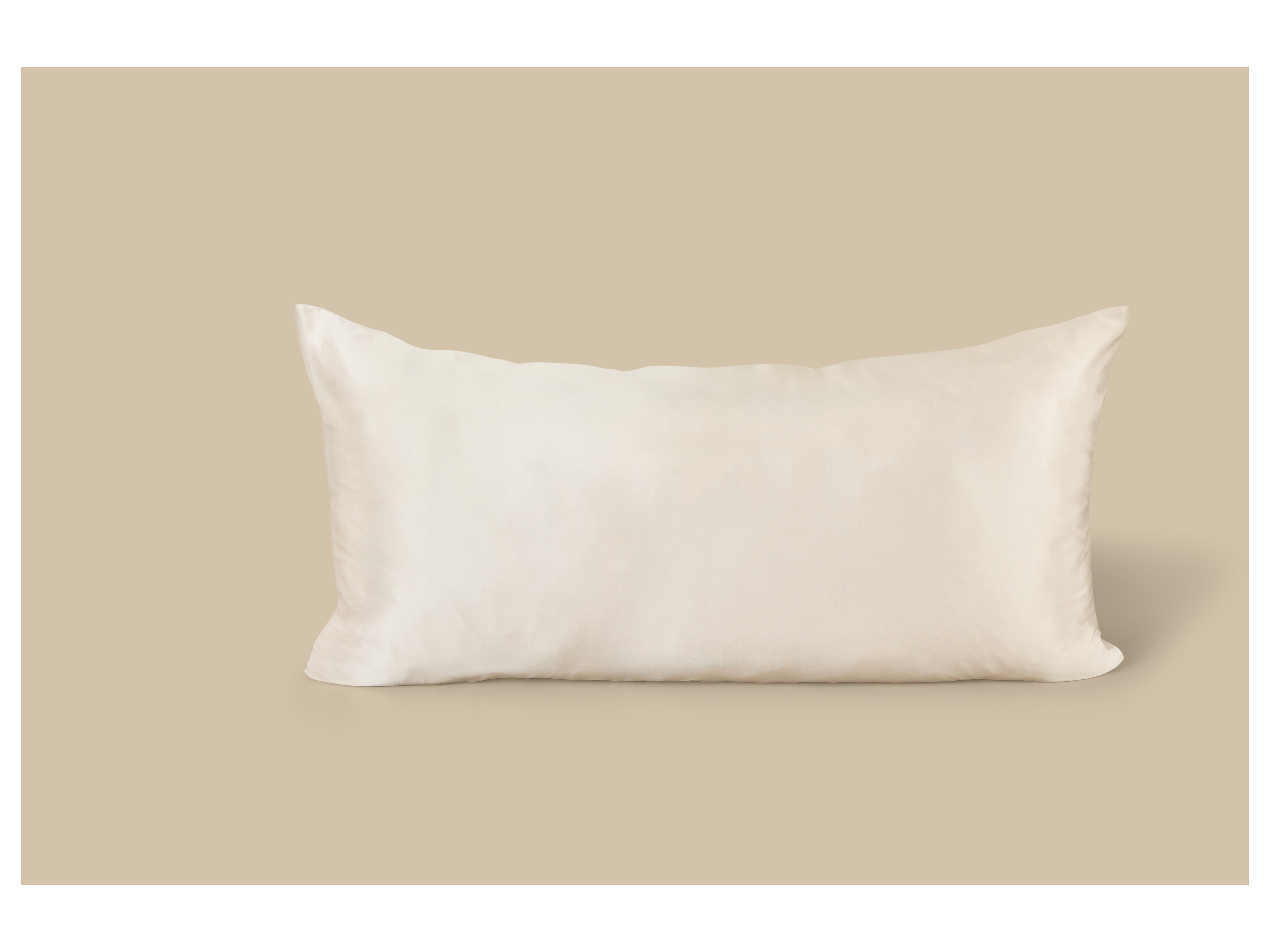 LIVARNO® Bonnet / Seiden-Kissenbezug (Creme) – Bild 2 von 4