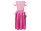 Rosa Kinder-Prinzessinnenkleid mit Puffärmeln und langem Rock