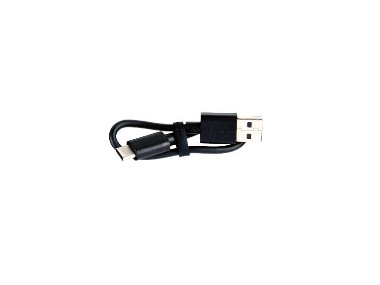 Schwarzes TRONIC USB-C Ladekabel mit USB-A Anschluss