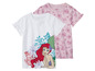 Zwei Disney Prinzessin Ariel T-Shirts mit Rüschen.