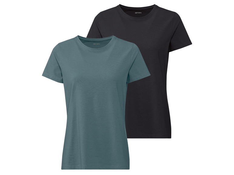 Gehe zu Vollbildansicht: esmara® Damen T-Shirts, 2 Stück, figurbetont aus Stretchjersey - Bild 10