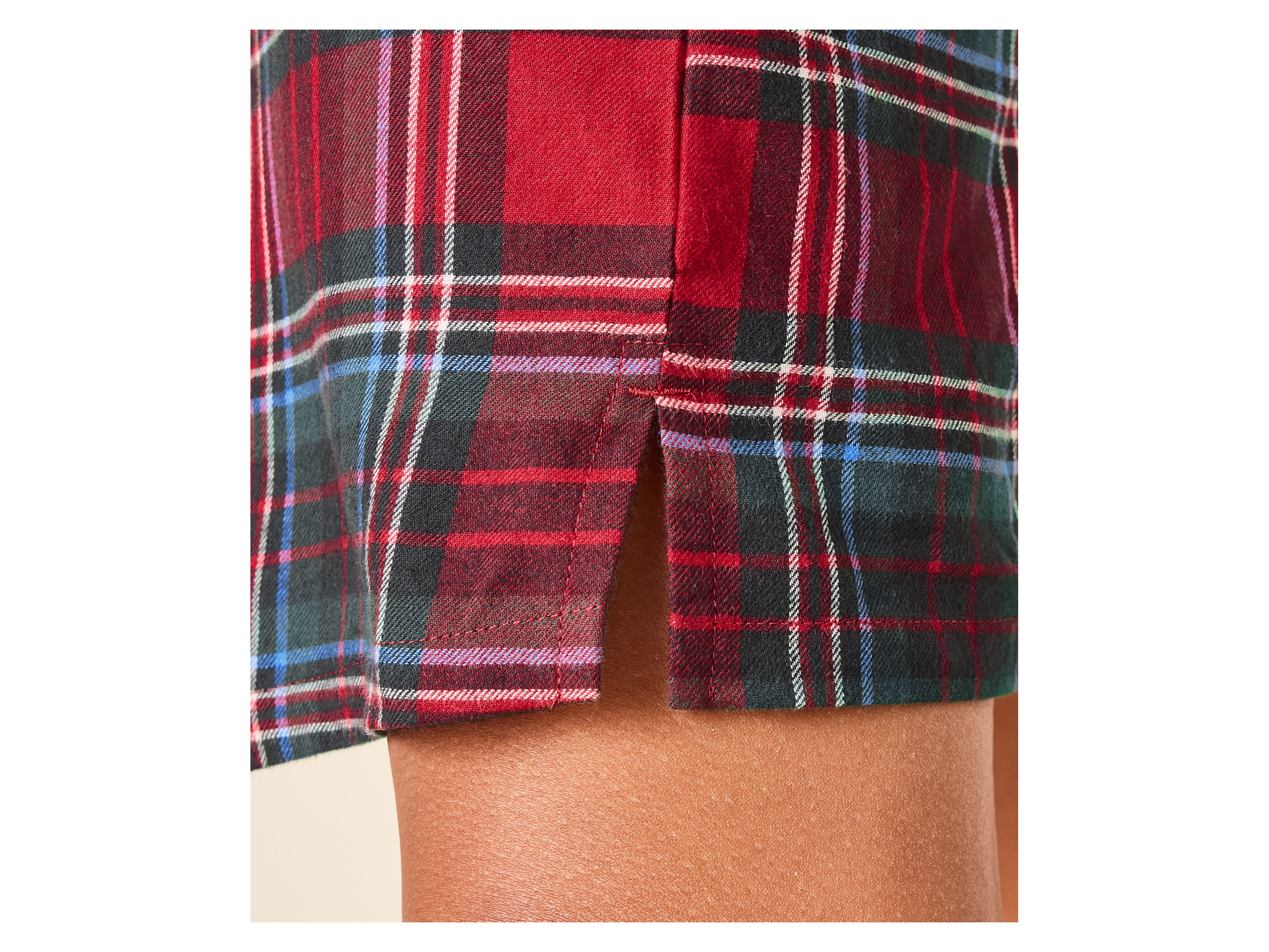 ESMARA® Damen Flanell-Nachthemd (Rot, L (44/46)) – Bild 3 von 3