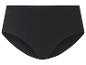 Schwarzer Damen-Slip mit hoher Taille.