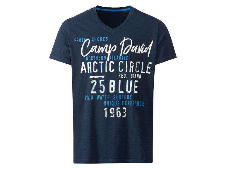 Gehe zu Vollbildansicht: Camp David Herren T-Shirt, aufwendiger Druck mit Stickerei - Bild 4