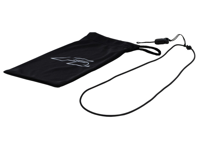 Schwarzes Brillenetui mit Kordel