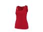 Rotes Tanktop mit Rundhalsausschnitt und schmalen Trägern