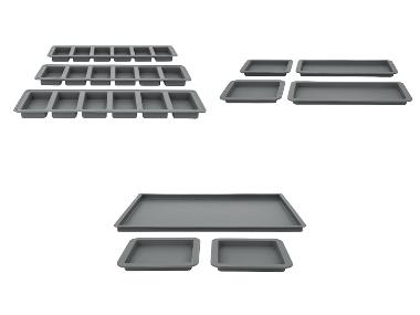 SILVERCREST® Silikon-Riegelformen-Set / Silikon-Backmatten-Set, 3- bzw. 4-teilig