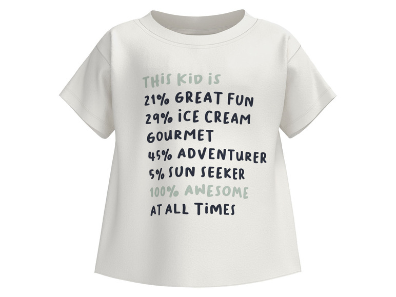 Gehe zu Vollbildansicht: lupilu Kleinkinder / Kinder Jungen T-Shirt, 2 Stück, mit Rundhalsausschnitt - Bild 9