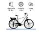 Zündapp Herren-Trekking-E-Bike Z802 mit Spezifikationen: 165-185 cm Körpergröße, 28 Zoll, 21 Gänge.