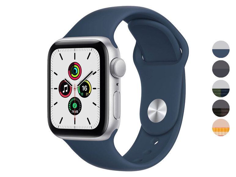 Gehe zu Vollbildansicht: Apple Watch SE GPS + Cellular intelligente Uhr mit Sportband - 32 GB - Wi-Fi, Bluetooth - 4G - Bild 1