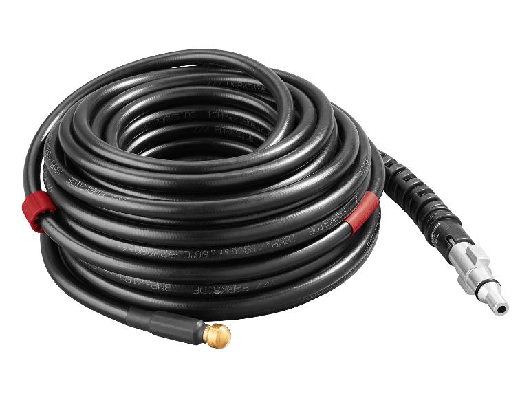 PARKSIDE Hochdruckschlauch, 18MPa/180bar, schwarz, aufgerollt.