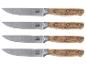 4er-Set Sansibar Steakmesser, Edelstahl, Holzgriffe.