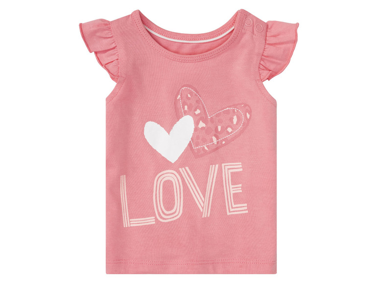 Gehe zu Vollbildansicht: lupilu® Baby Mädchen T-Shirt's, 2 Stück, mit Print - Bild 13