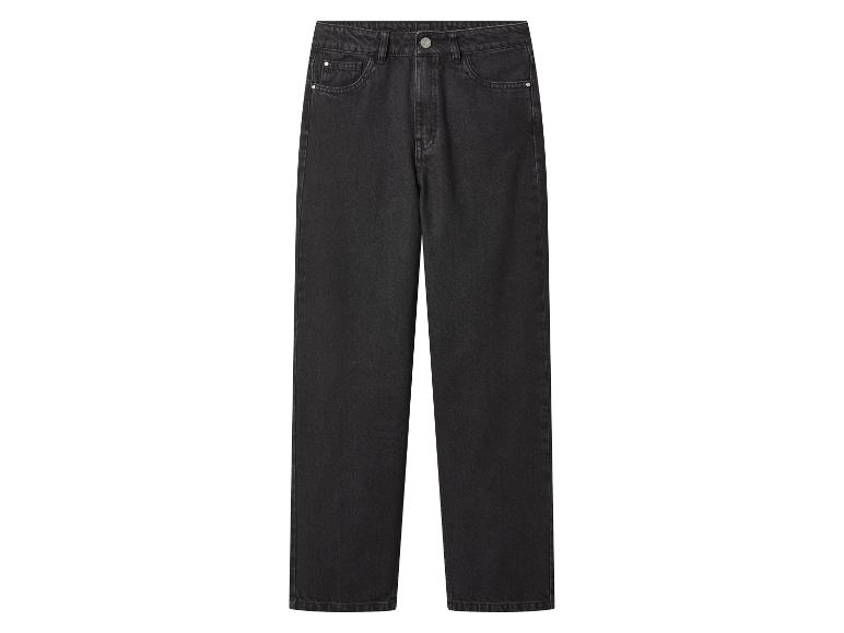 Schwarze Five-Pocket-Jeans mit geradem Schnitt.