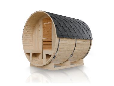 ARTSAUNA - Fasssauna »Spitzbergen«, aus Fichtenholz