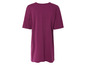 Ein dunkelviolettes Oversize-T-Shirt-Kleid.