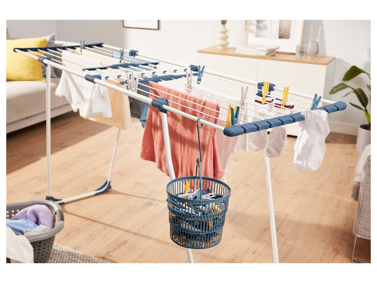 Gehe zu Vollbildansicht: LIVARNO home Wäscheklammern / Teleskopkörbchen mit Wäscheklammern - Bild 3