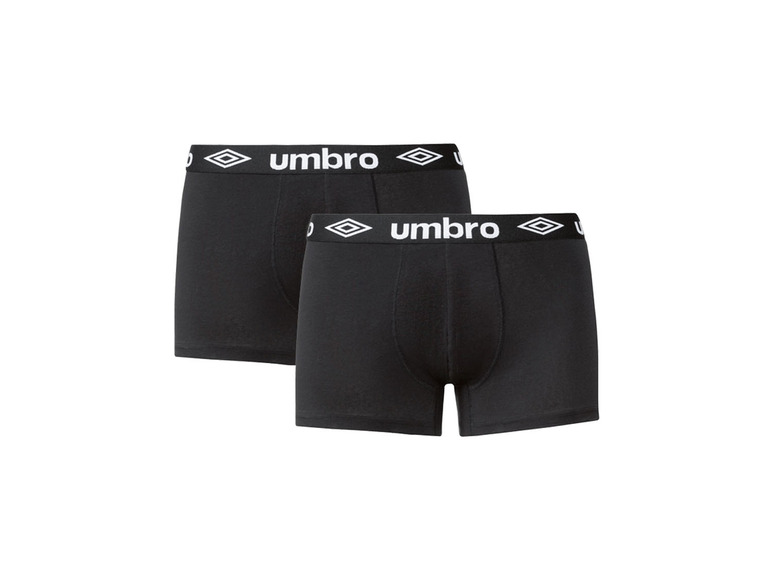 Gehe zu Vollbildansicht: Herren Boxer, 2 Stück, mit umlaufend eingewebtem Umbro Schriftzug - Bild 2