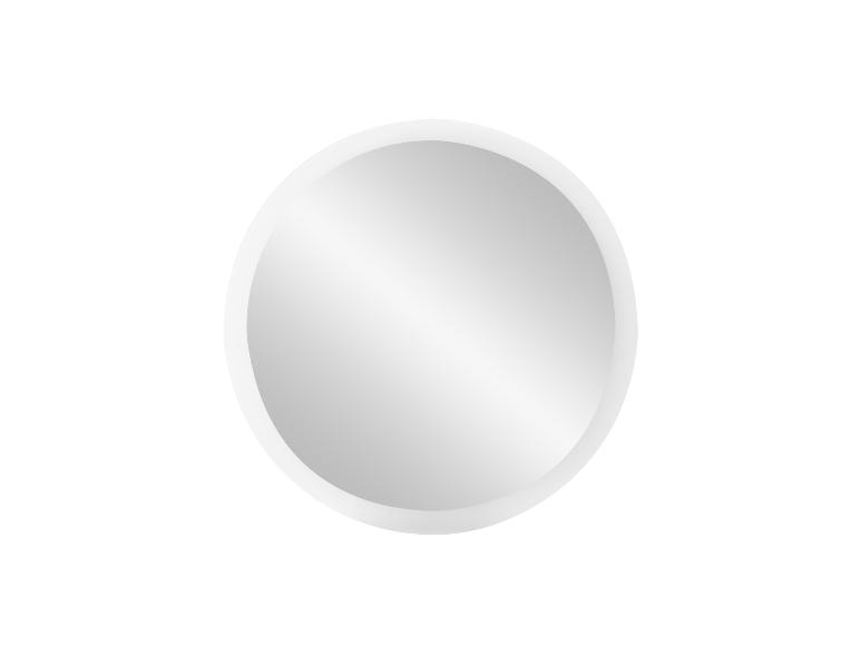 Runder weißer Knopf mit grauem Farbverlauf