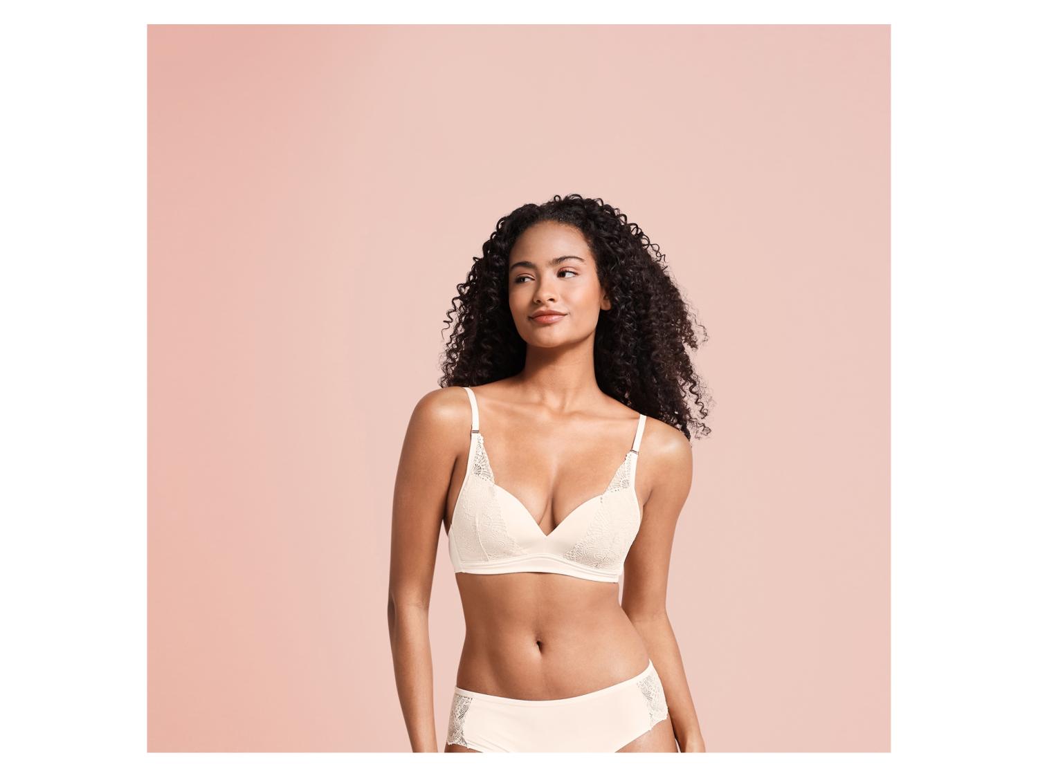 Essentials Damen-Bralette 2er-Pack – Weicher Spitzen-BH Ohne Bügel Mit Quadratischem Ausschnitt