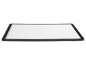 LED-Leuchttisch mit schwarzem Rahmen und Messlinealen