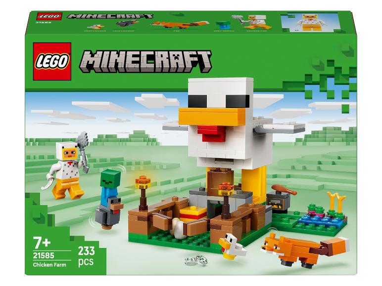 Minecraft Hühnerfarm mit Figuren und Zubehör, 233 Teile