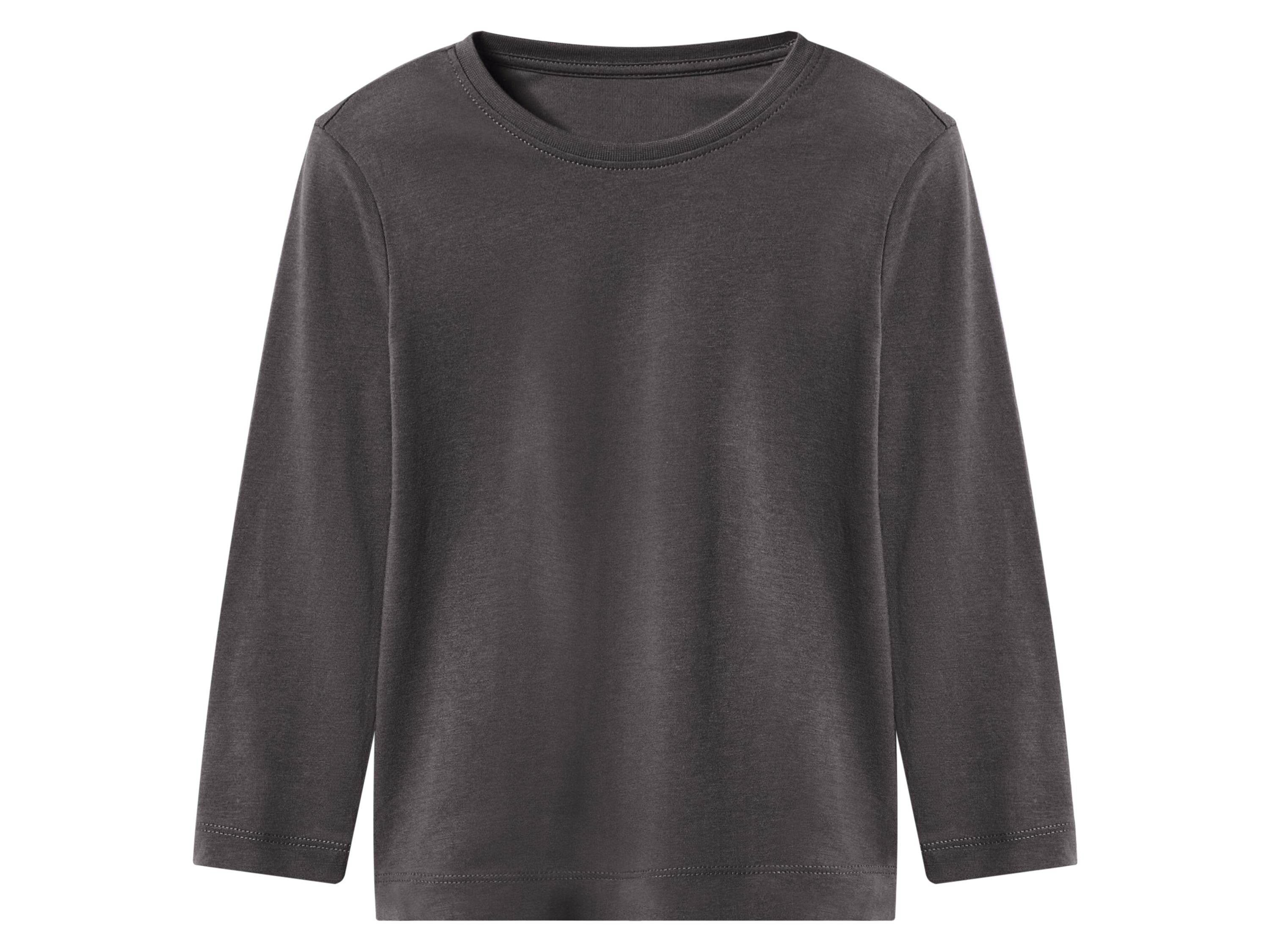 Thumbnail - lupilu® Kleinkinder Mädchen Jungen Langarmshirt 2 Stück (Gemustert/dunkelgrau, 122/128)