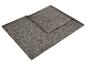 Graue Fleecedecke mit Blattmuster