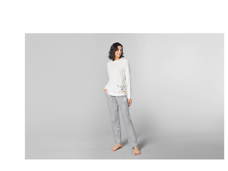 Gehe zu Vollbildansicht: Damen Pyjama, weiche Single-Jersey-Qualität - Bild 11