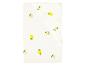 Weißes Spannbettlaken mit Zitronenmuster