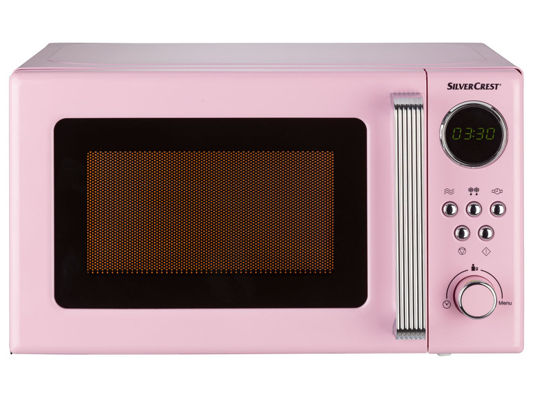 Gehe zu Vollbildansicht: SILVERCREST® KITCHEN TOOLS Mikrowelle »SMWC 700 C1«, 17l, 700 W rosa - Bild 1