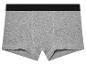 Graue Boxershorts mit schwarzem Bund.