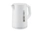 Weißer SilverCrest Wasserkocher mit 1,7 L Füllstandsanzeige.