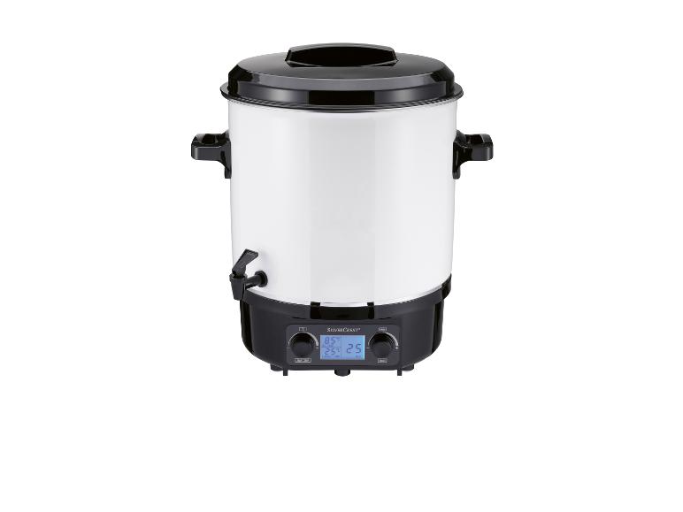 Weißer SilverCrest Wasserkocher mit Timer.