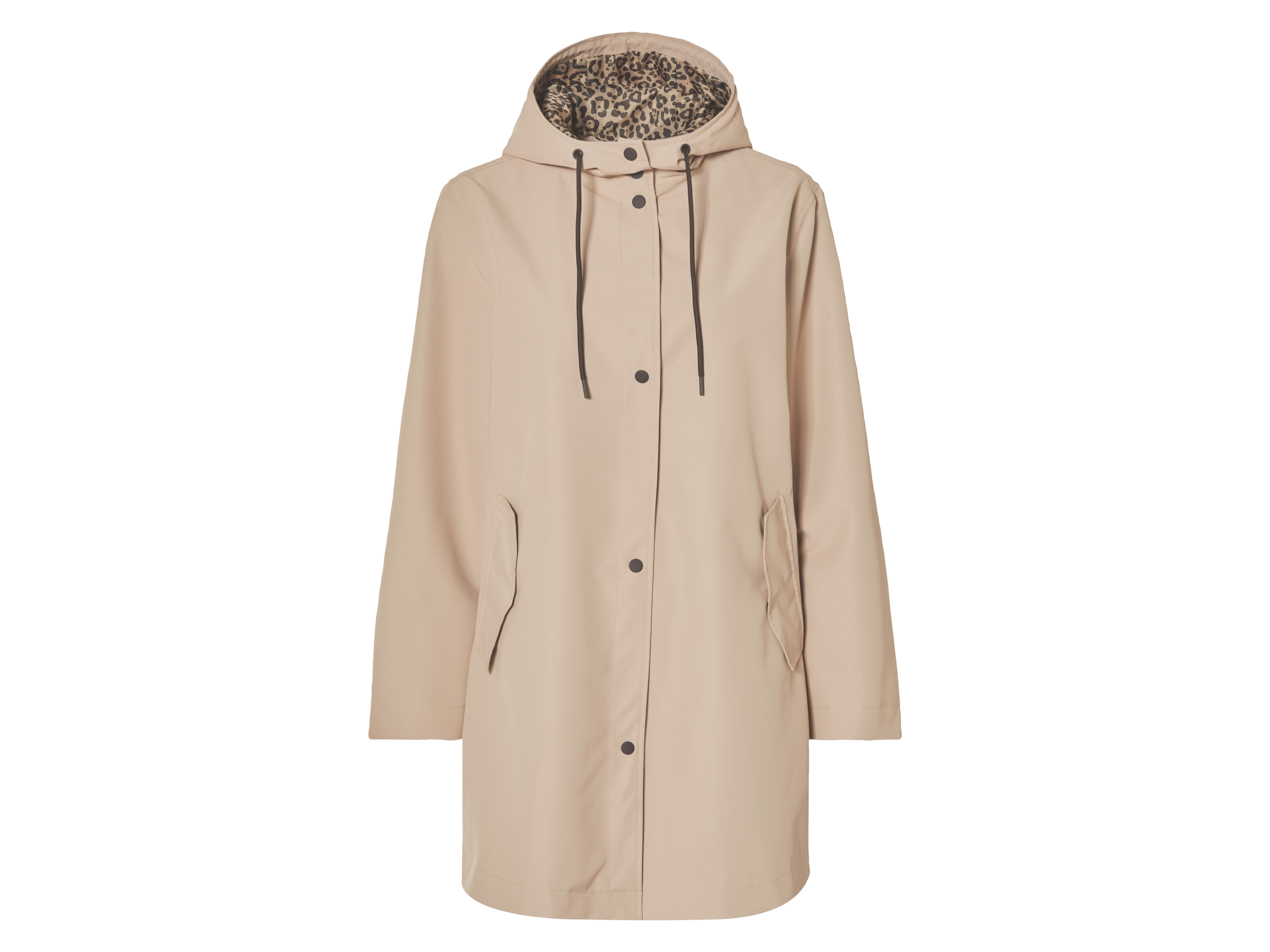 ESMARA® Damen Trenchcoat, wasserabweisendes Obermaterial (Beige, XS(32/34))