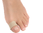 Fuß mit beigem Verband am zweiten Zeh
