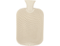 Beige Wärmflasche mit gerippter Oberfläche