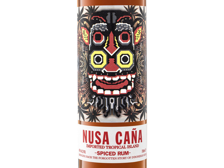 Gehe zu Vollbildansicht: Nusa Caña Imported Tropical Island Spiced Rum 40% Vol - Bild 2