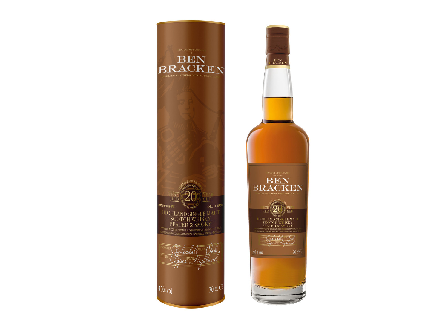 Whisky Peated Single Malt Highland … Ben Bracken Scotch