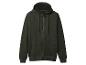 Dunkelgrüner Kapuzenpullover mit Reißverschluss und Kordelzug