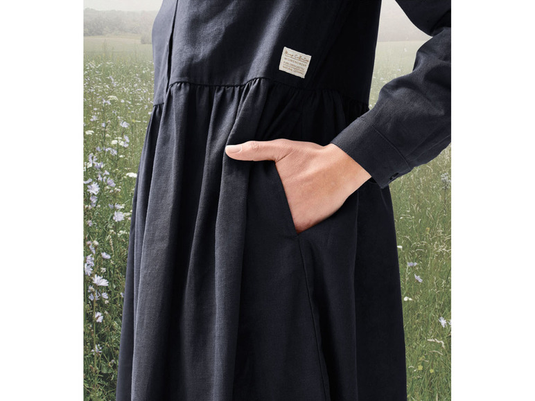 Gehe zu Vollbildansicht: esmara® Damen Kleid, tailliert geschnitten, mit modischem Patch - Bild 11
