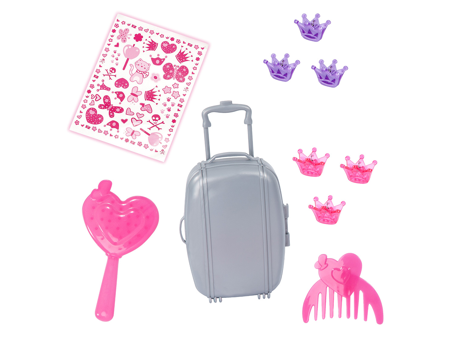 Thumbnail - Bayer Design Puppe »Charlene«, mit Küsschenfunktion (Grau)