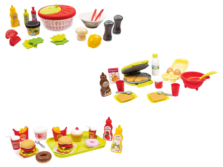 Gehe zu Vollbildansicht: Ecoiffier Salat-Set / Back-Set / Hamburger-Set - Bild 1
