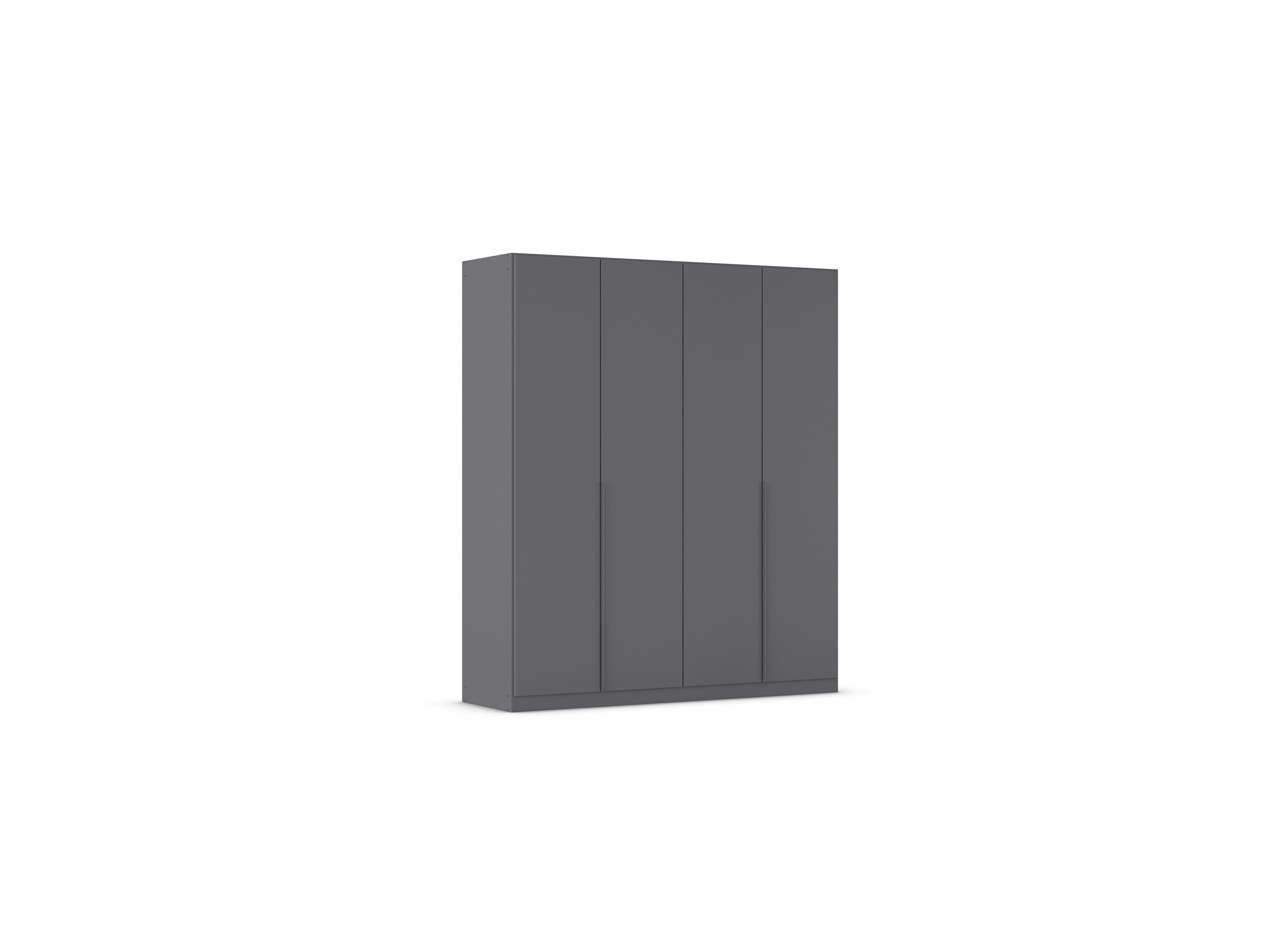 RAUCH ORANGE Drehtürenschrank Alabama (Basic-Zubehör, Graumetallic, Griffe Grau, 181 x 229 cm) – Bild 3 von 4