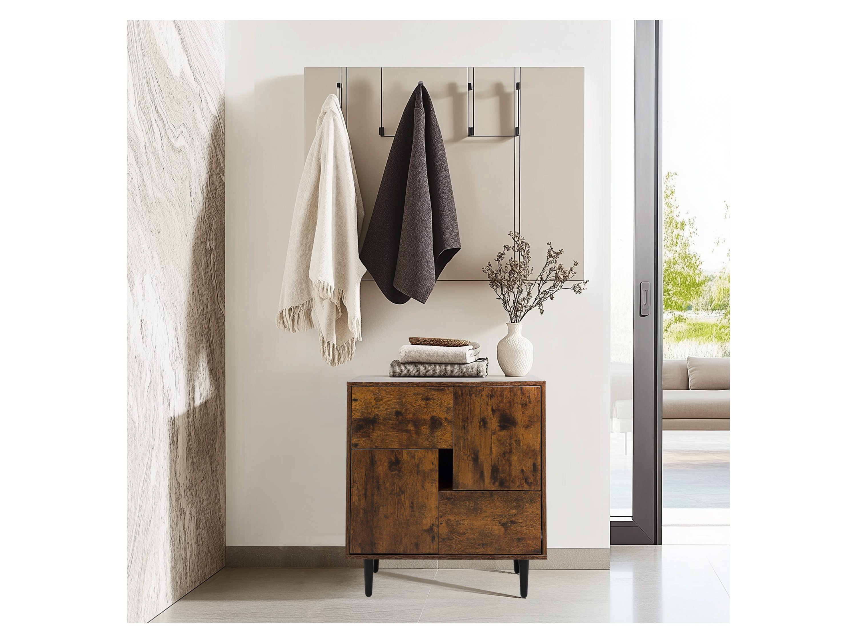 Thumbnail - hjh OFFICE Sideboard / Kommode LYKKJA (räuchereiche)