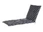 Graues Liegestuhlkissen mit Karomuster
