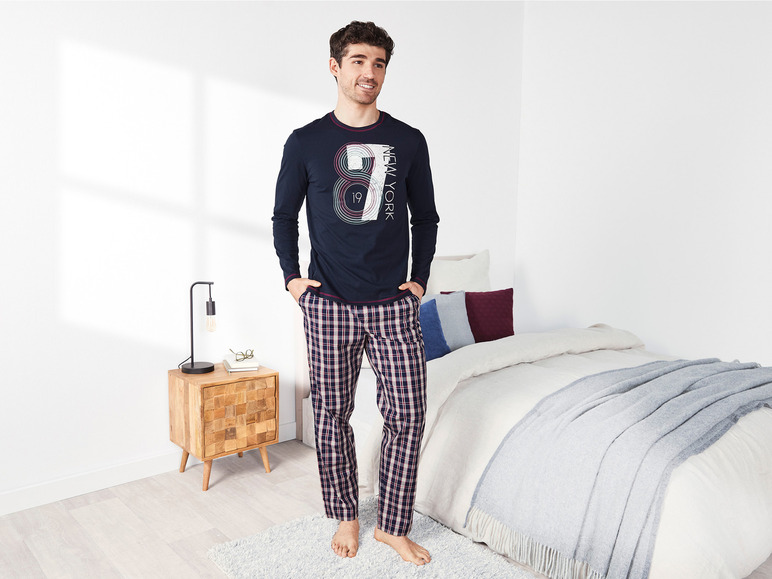 Gehe zu Vollbildansicht: LIVERGY® Herren Pyjama, Single-Jersey-Qualität - Bild 9
