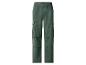 Grüne Herren-Cargohose mit elastischem Bund und Seitentaschen.