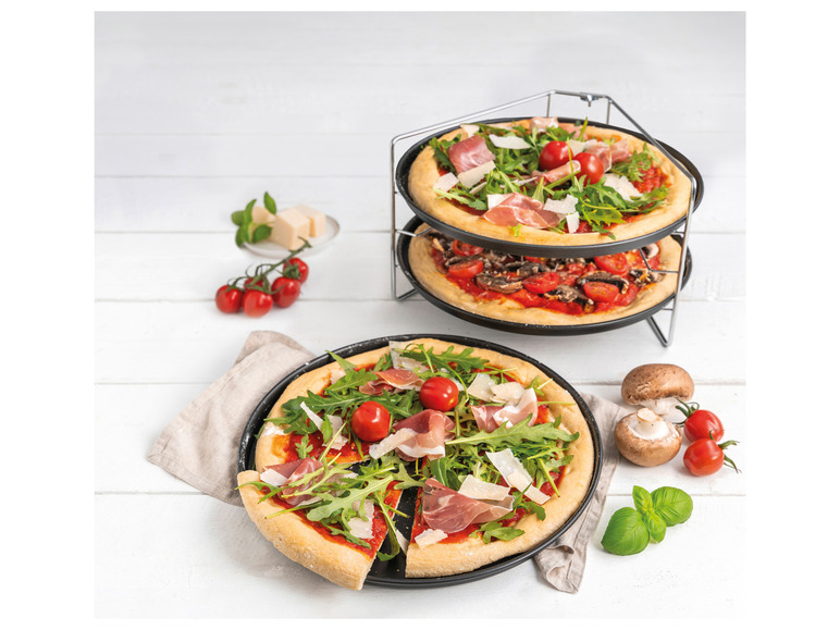 Gehe zu Vollbildansicht: zenker Pizzabäcker-Set, Ø ca. 29 cm, 4-teilig - Bild 2