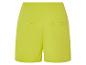 Limefarbene High-Waist-Shorts.